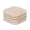 COASTERS ORGANIC TRAVERTINE 10X10X1CM 4PCS