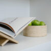 FRUITBOWL TRAVERTINE 24X10CM - Image 2