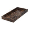 TRAY WITH EDGE MARBLE BROWN 30X15CM