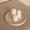 TRAY WITH EDGE MARBLE BEIGE 30CM - Image 2