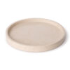 TRAY WITH EDGE MARBLE BEIGE 30CM
