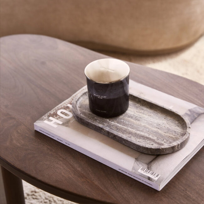 TRAY TRAVERTINE OVAL 30X15CM - Image 3