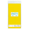 PLASTIC TABLECOVER NEON YELLOW 137X274CM - Image 2