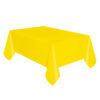 PLASTIC TABLECOVER NEON YELLOW 137X274CM