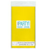 PLASTIC TABLE COVER ROUND NEON YELLOW 213CM - Image 2