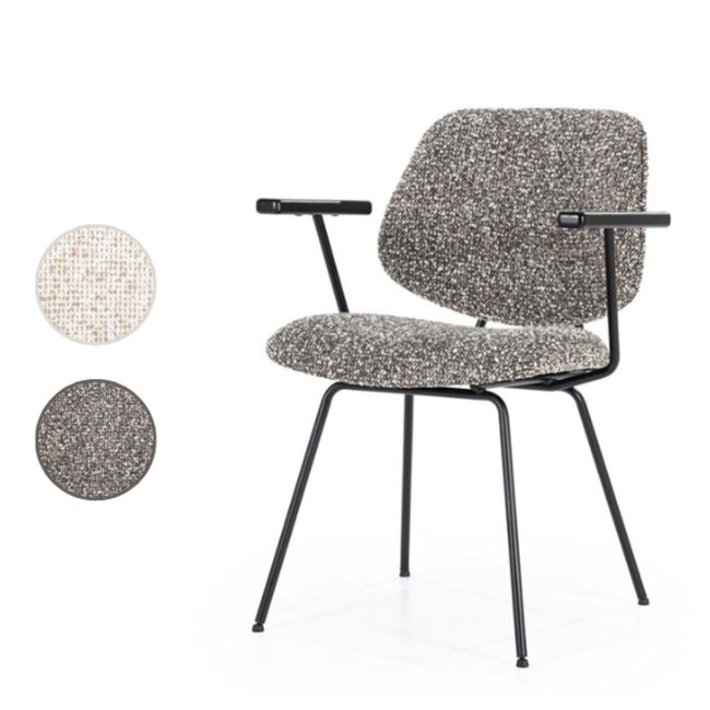 CHAIR JON WITH ARMREST MAYWOOD 62X57X82CM