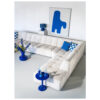 PILLOW CHESS BLUE 45X45CM - Image 4
