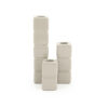 CANDLE HOLDER CUBE TAUPE