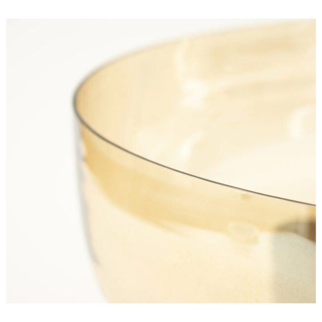 BOWL BARON DECOR GLASS AND WOOD 46X46X25CM - Image 6