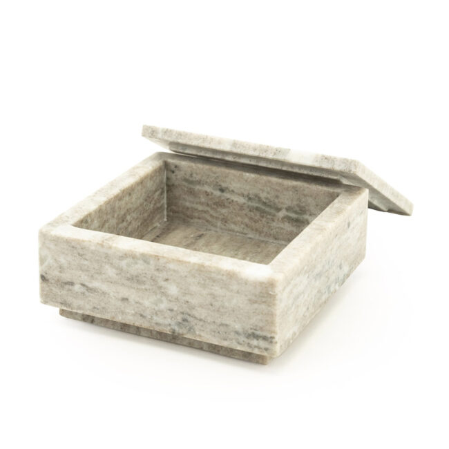 STORAGE BOX SHARI SMALL MARBLE 16X16X7CM - Image 4