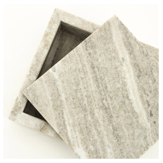 STORAGE BOX SHARI SMALL MARBLE 16X16X7CM - Image 5