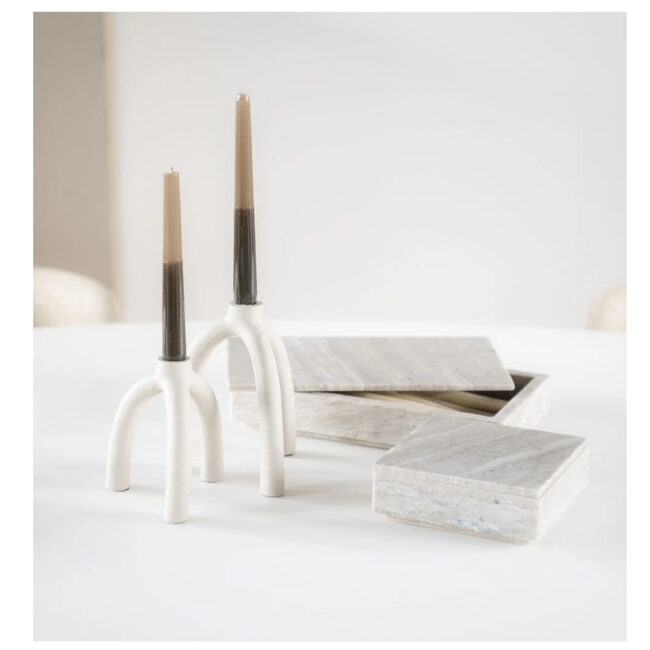 STORAGE BOX SHARI LARGE MARBLE 30X18X7CM - Image 3
