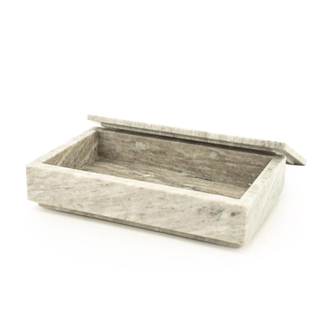 STORAGE BOX SHARI LARGE MARBLE 30X18X7CM - Image 4