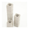 CANDLE HOLDER CUBE TAUPE - Image 2