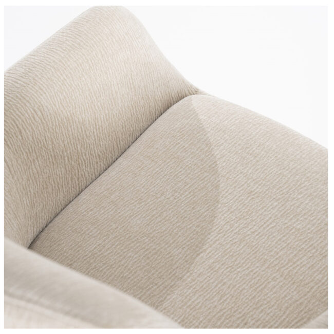 CHAIR BLISS WITH ARMREST BEIGE 59X66X88CM - Image 4