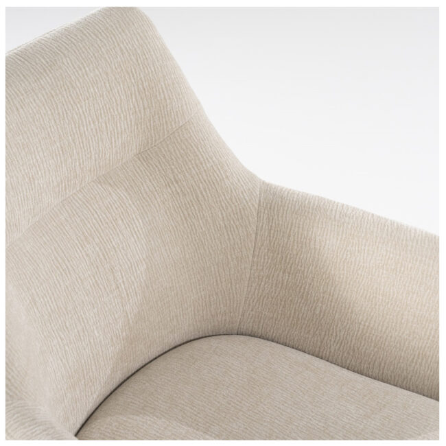 CHAIR BLISS WITH ARMREST BEIGE 59X66X88CM - Image 5