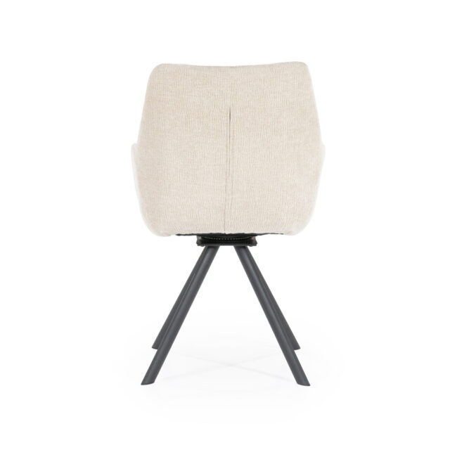 CHAIR BLISS WITH ARMREST TAUPE 59X66X88CM - Image 3