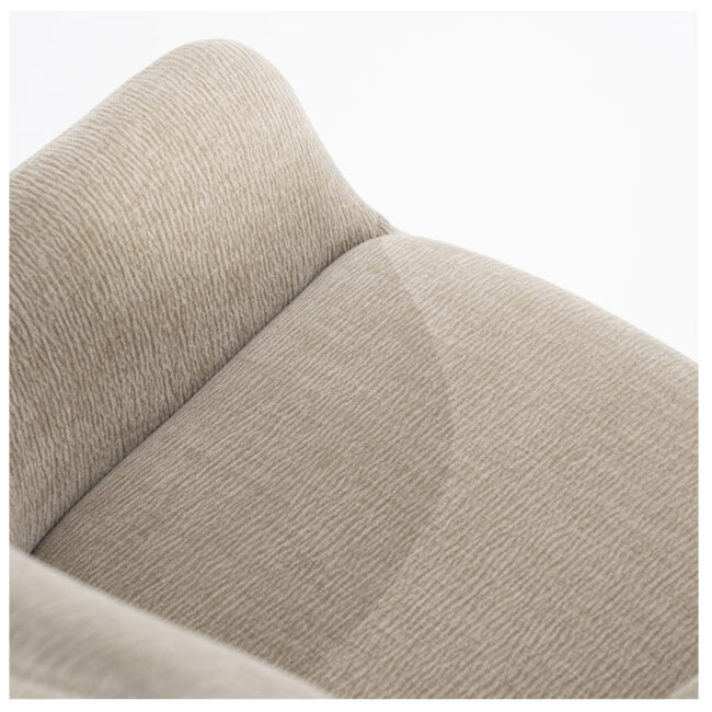 CHAIR BLISS WITH ARMREST TAUPE 59X66X88CM - Image 4