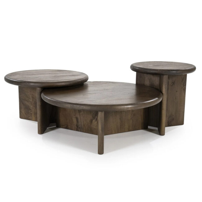 COFFEE TABLE LEOTI SMALL BROWN 45X45X45CM - Image 5