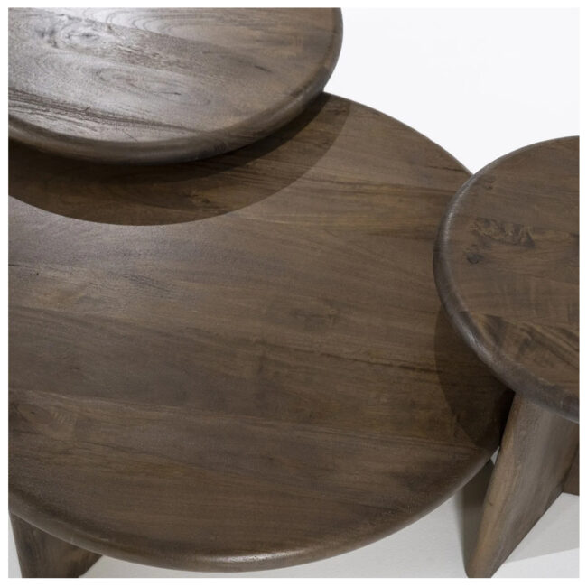 COFFEE TABLE LEOTI SMALL BROWN 45X45X45CM - Image 6