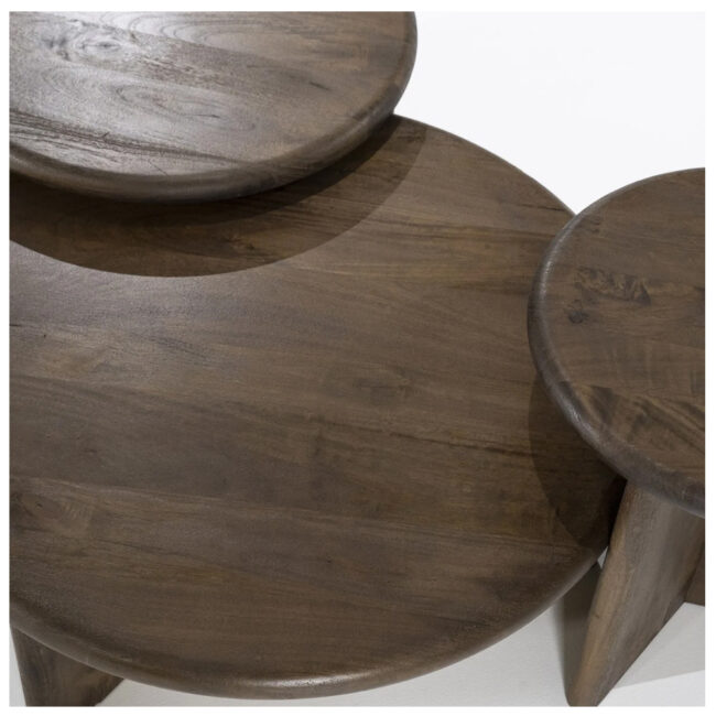 COFFEE TABLE LEOTI MEDIUM BROWN 60X60X36CM - Image 6