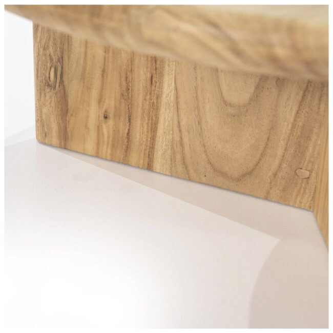 COFFEE TABLE LEOTI LARGE NATURAL 80X80X30CM - Image 3
