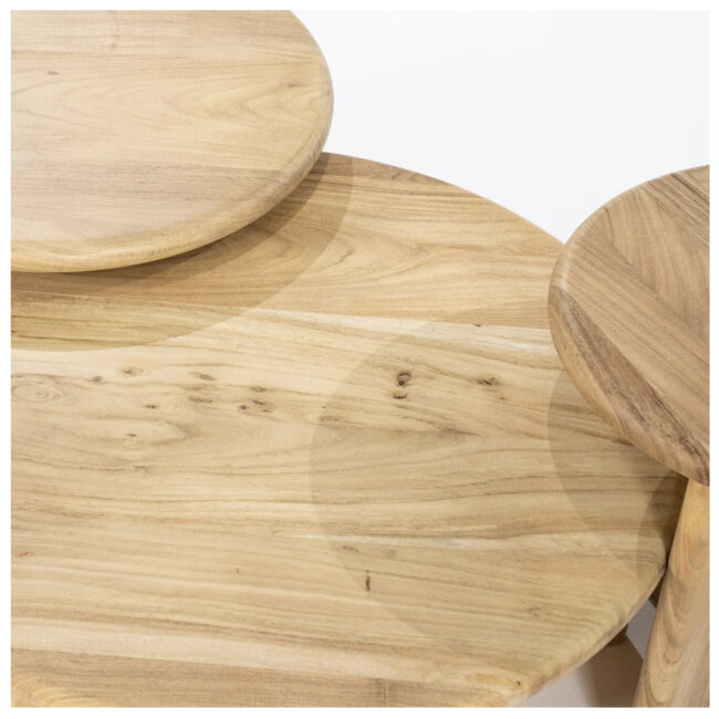 COFFEE TABLE LEOTI LARGE NATURAL 80X80X30CM - Image 5