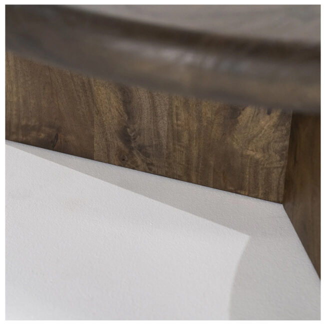 COFFEE TABLE LEOTI LARGE BROWN 80X80X30CM - Image 3