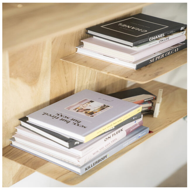 WALL SHELF SECO NATURAL 60X23X90CM - Image 3