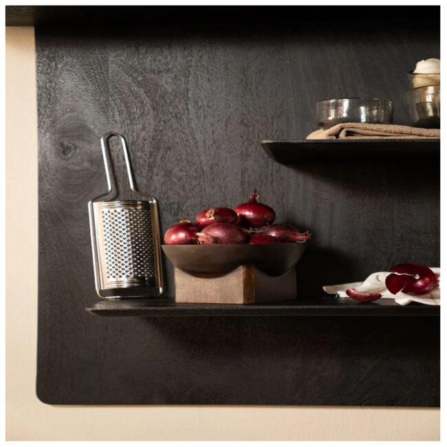 WALL SHELF SECO BLACK 60X23X90CM - Image 3