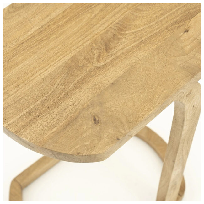 SIDE TABLE ENZO NATURAL 40X30X55CM - Image 4