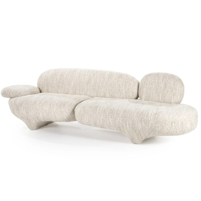 SOFA JAYDEN BARKLEY BEIGE 265X87X78CM - Image 5