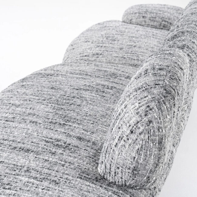 SOFA JAYDEN BARKLEY GREY 265X87X78CM - Image 4