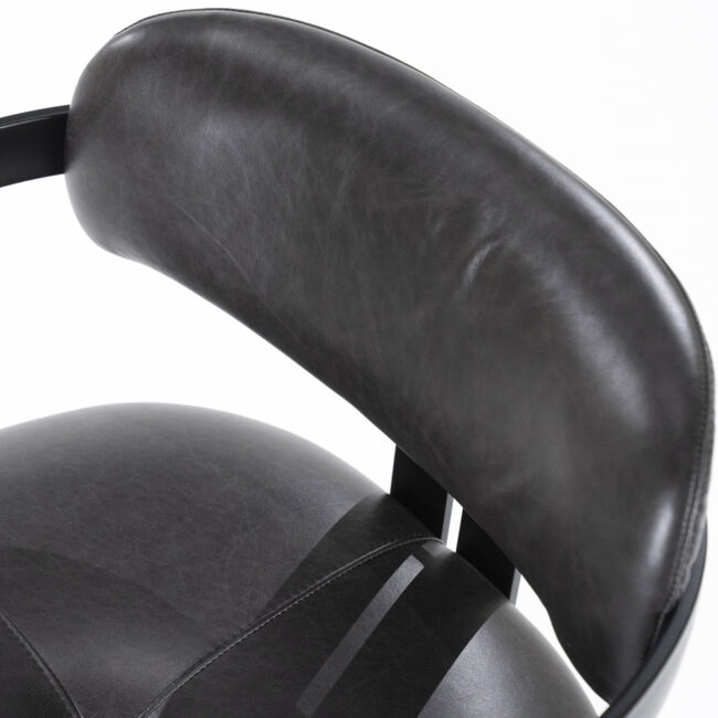 CHAIR MORRIS BLACK 60X57X78CM - Image 4