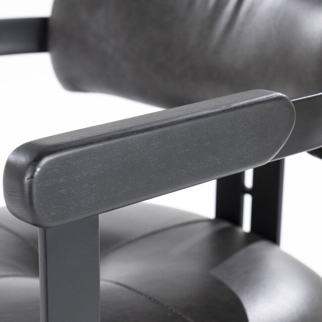 CHAIR MORRIS BLACK 60X57X78CM - Image 5