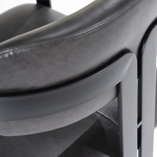 CHAIR MORRIS BLACK 60X57X78CM - Image 7