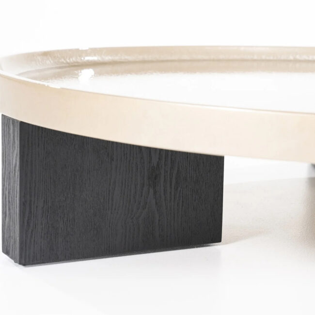 COFFEE TABLE MAYSON BEIGE 120X120X25CM - Image 4