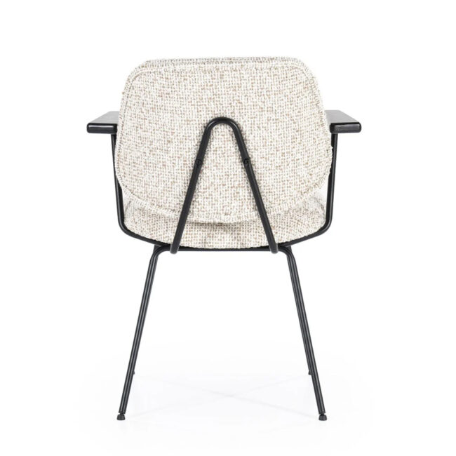 CHAIR JON WITH ARMREST MAYWOOD BEIGE 62X57X82CM - Image 3