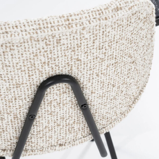 CHAIR JON WITH ARMREST MAYWOOD BEIGE 62X57X82CM - Image 5