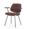 CHAIR JON WITH ARMREST MAYWOOD RED 62X57X82CM