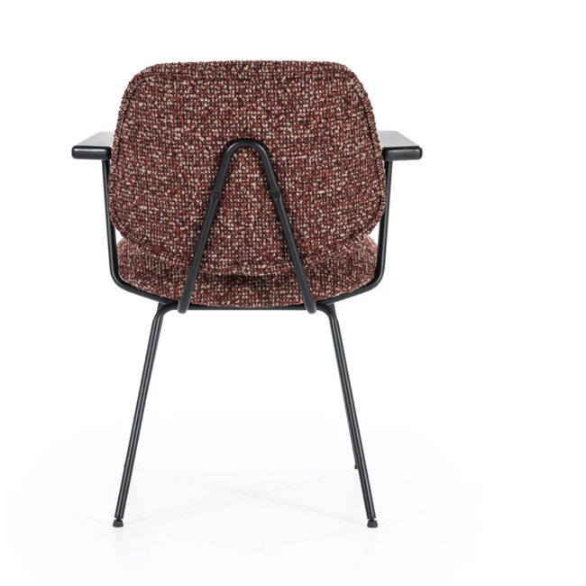 CHAIR JON WITH ARMREST MAYWOOD RED 62X57X82CM - Image 3