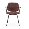 CHAIR JON WITH ARMREST MAYWOOD RED 62X57X82CM - Image 2