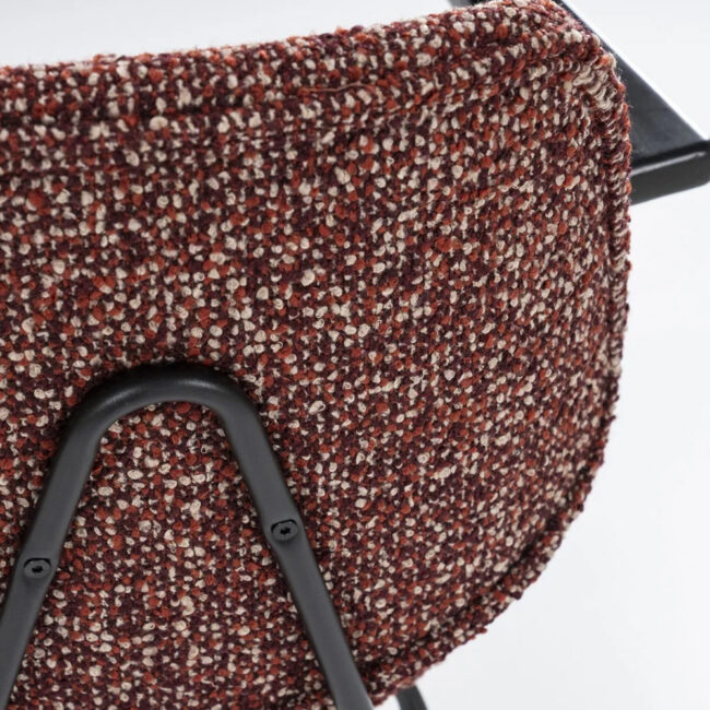 CHAIR JON WITH ARMREST MAYWOOD RED 62X57X82CM - Image 5
