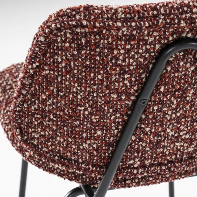BARCHAIR JON MAYWOOD RED 45X52X95CM - Image 5