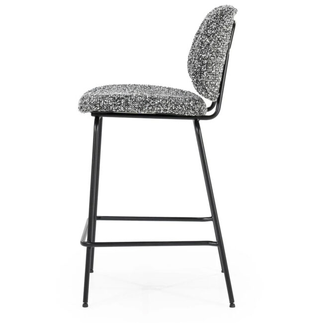 BARCHAIR JON MAYWOOD BLACK 45X52X95CM - Image 5