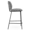 BARCHAIR JON MAYWOOD BLACK 45X52X95CM - Image 3