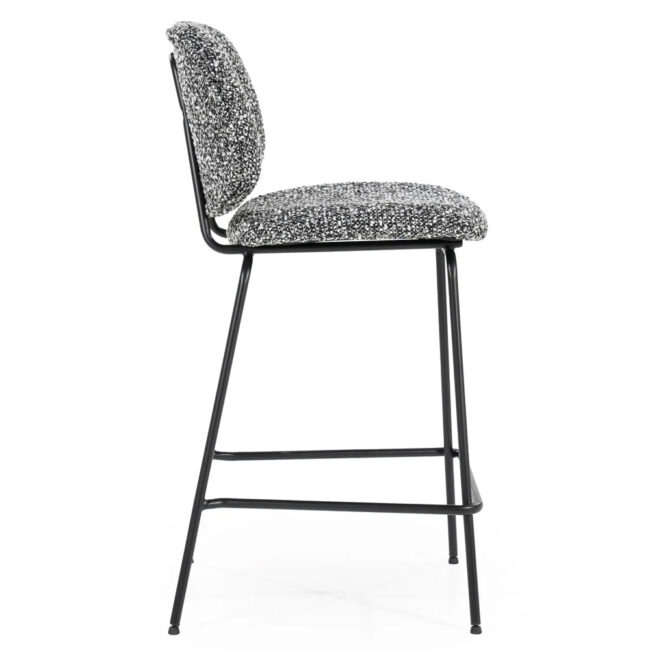 BARCHAIR JON MAYWOOD BLACK 45X52X95CM - Image 3