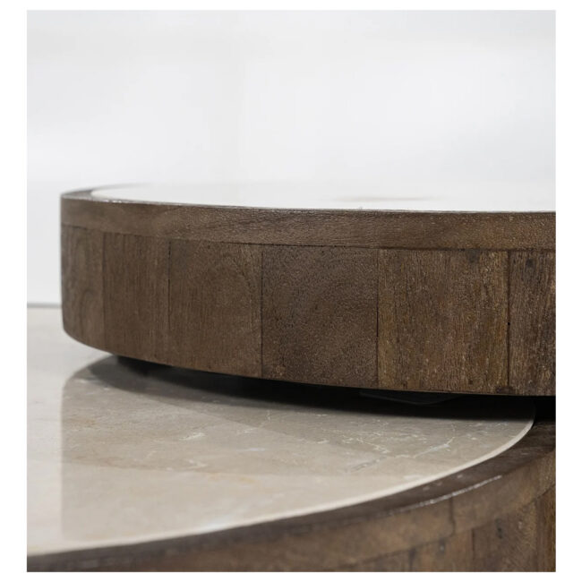 COFFEE TABLE SET HAZEL D55X40 D79X30CM - Image 6