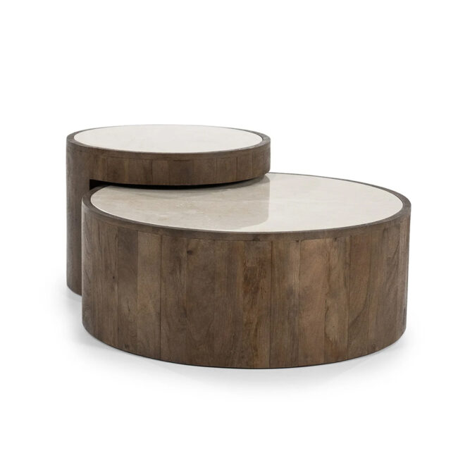 COFFEE TABLE SET HAZEL D55X40 D79X30CM - Image 8