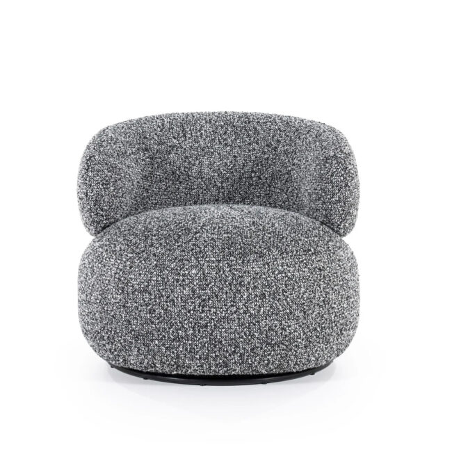 LOUNGE CHAIR MAEVE MAYWOOD BLACK 82X85X72CM - Image 4